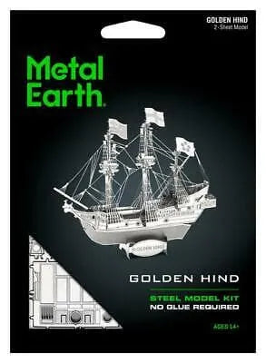 Brain Games LV Mēroga modelis Golden Hind, metāla konstruktors