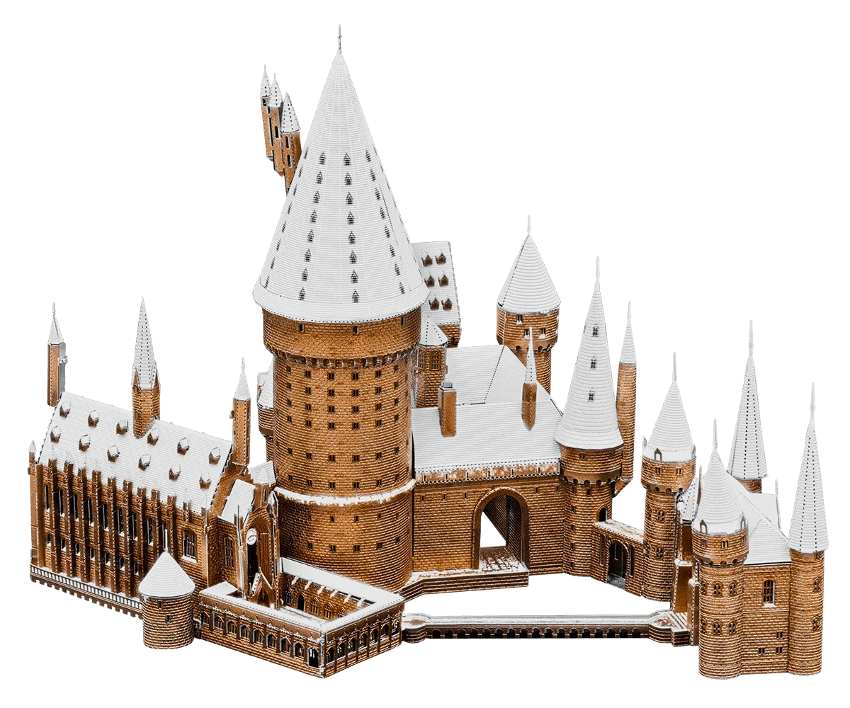 Brain Games LV Mēroga modelis Harry Potter: Hogwarts In Snow, Premium Series metāla konstruktors