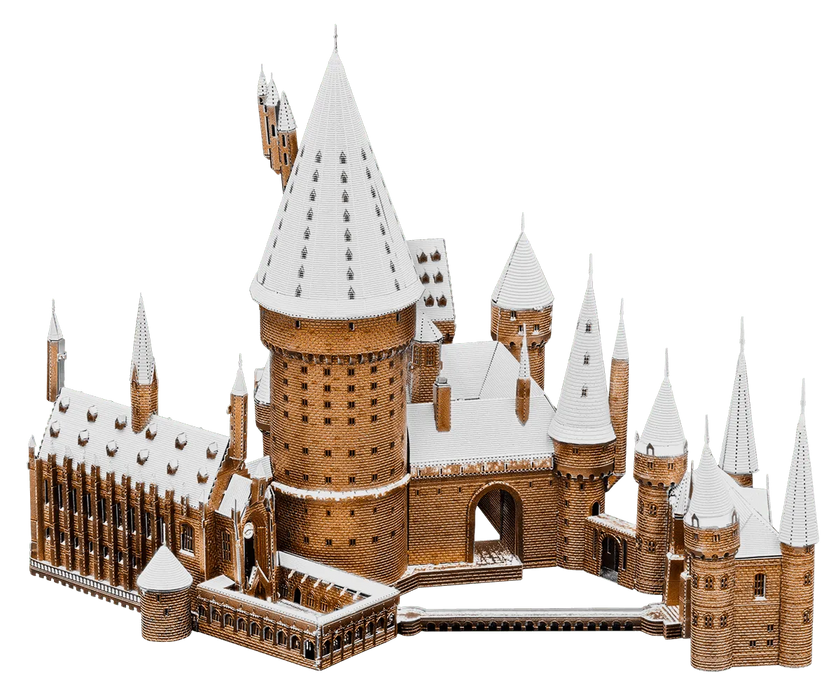 Brain Games LV Mēroga modelis Harry Potter: Hogwarts In Snow, Premium Series metāla konstruktors