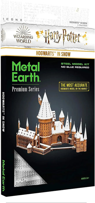 Brain Games LV Mēroga modelis Harry Potter: Hogwarts In Snow, Premium Series metāla konstruktors