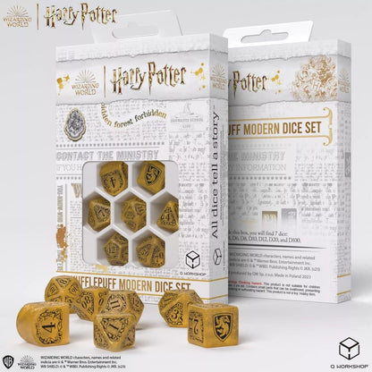 N/A Boardgame Harry Potter: Hufflepuff Modern Dice Set - Dzeltens
