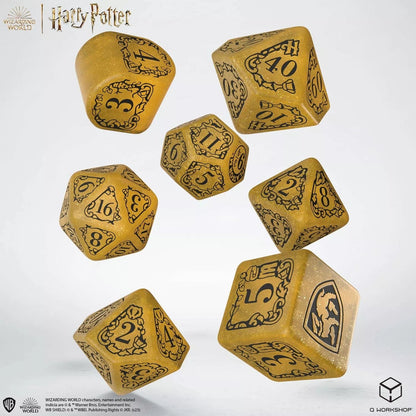 N/A Boardgame Harry Potter: Hufflepuff Modern Dice Set - Dzeltens