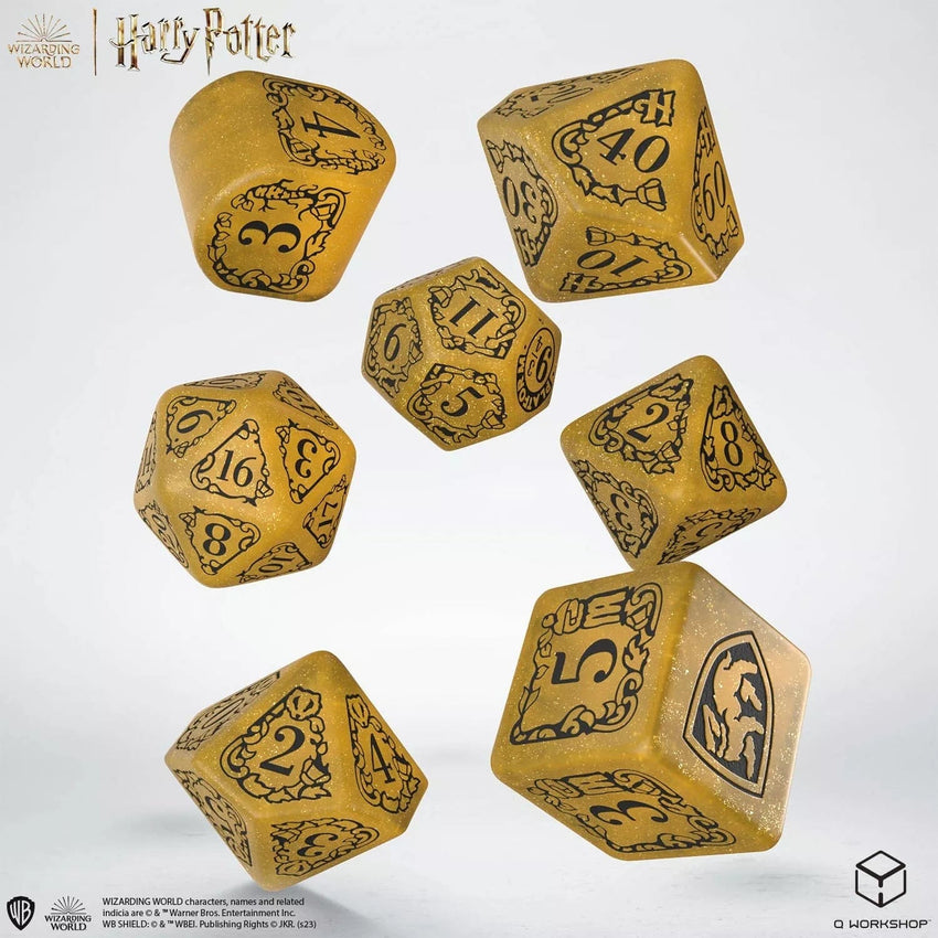 N/A Boardgame Harry Potter: Hufflepuff Modern Dice Set - Dzeltens