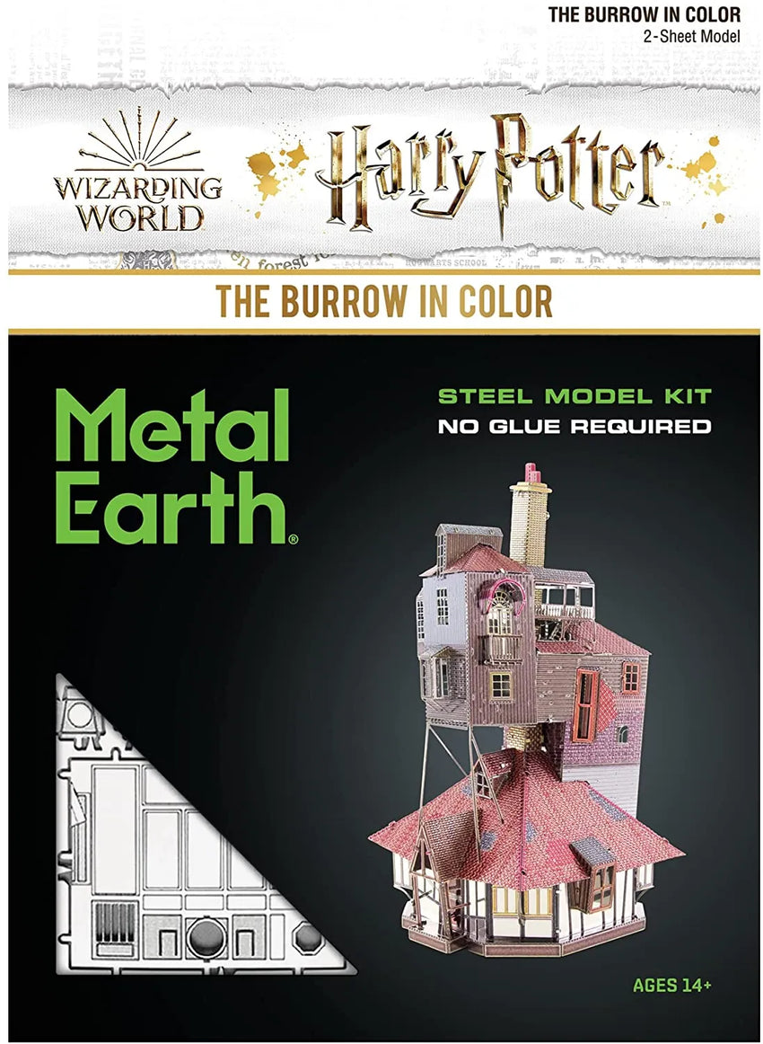 Brain Games LV Mēroga modelis Harry Potter: The Burrow in Color, metāla konstruktors