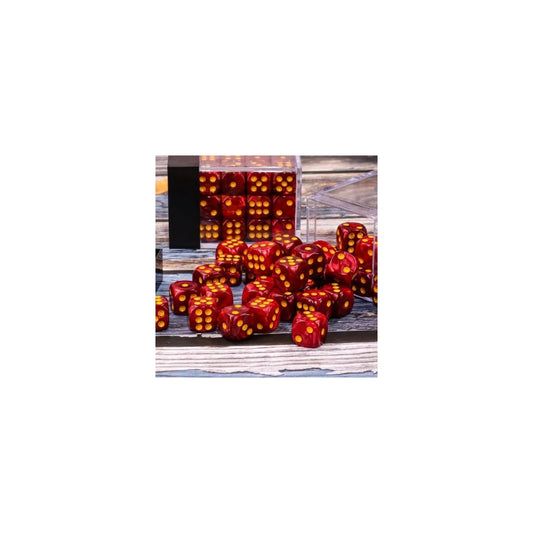 Six-Sided Dice in Box – Set of 36 – Red