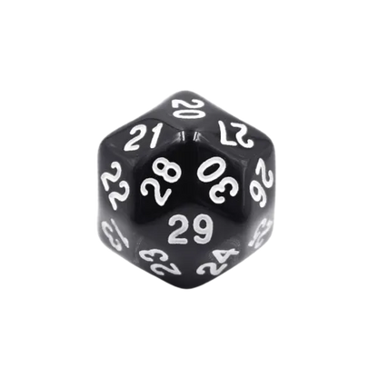 30-Sided Countdown Die – Black