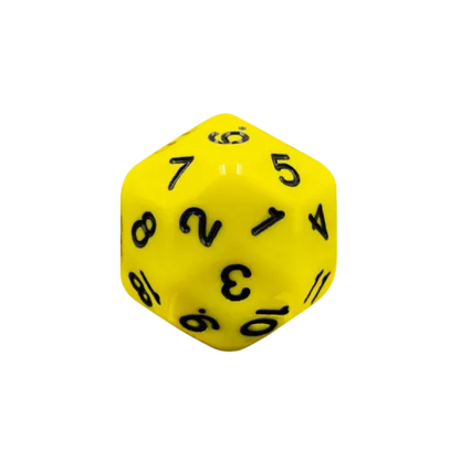 30-Sided Countdown Die – Yellow