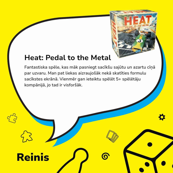 heat pedal to the metal english Heat: Pedal to the Metal, board game — Brain Games LV