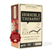 Horrible Therapist kāršu spēle ar The Oatmeal ilustrācijām uz krēmkrāsas kastes, 3-8 spēlētājiem, 17+ vecumam.