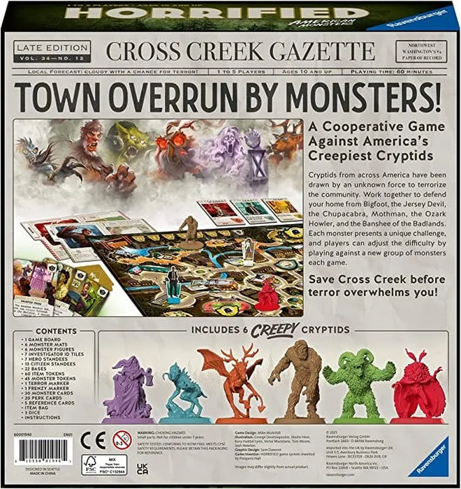 Brain Games LV galda spēles Horrified American Monsters