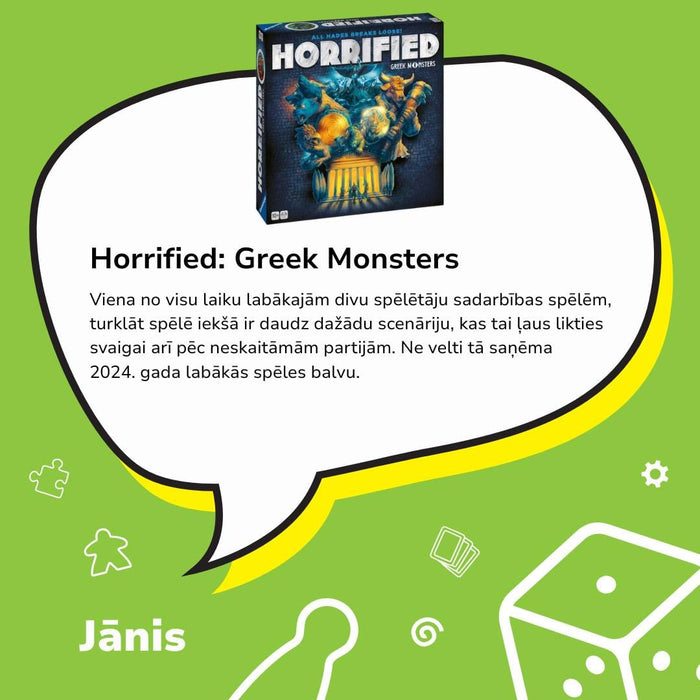 Brain Games LV galda spēles Horrified American Monsters