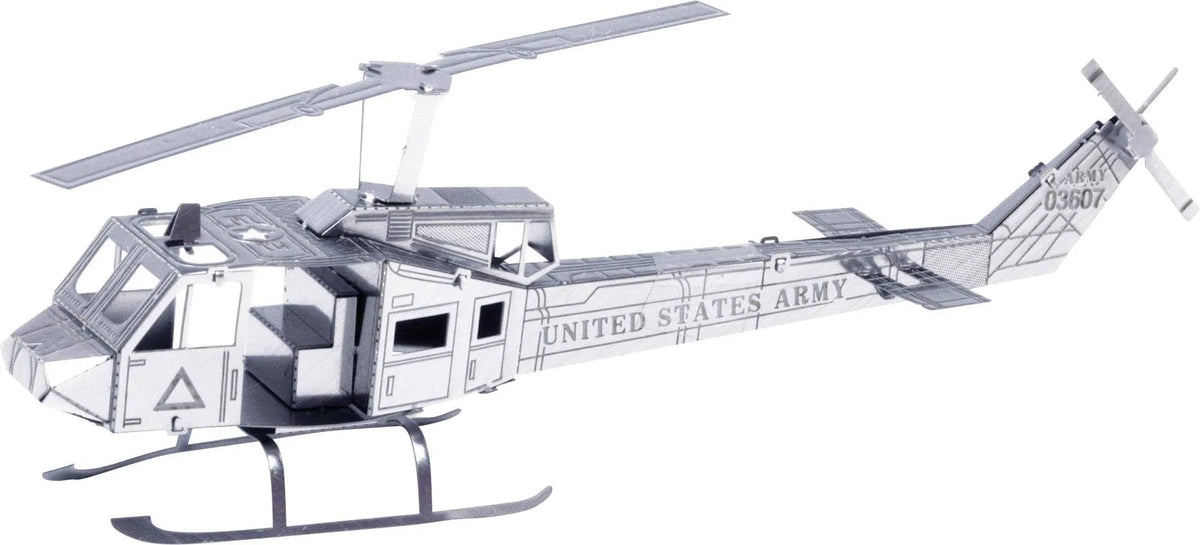 Brain Games LV Mēroga modelis Huey Helicopter, metāla konstruktors