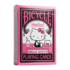 BICYCLE HELLO KITTY BLACK PINK PLAYING CARDS