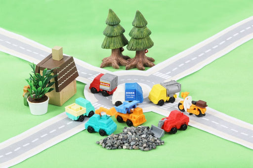 N/A Boardgame IWAKO eraser puzzle "Service Vehicles"
