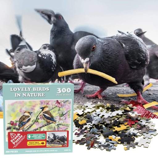 Brain Games LV Izjokošanas puzle: Doing Things Birds Prank Puzzle 300gab