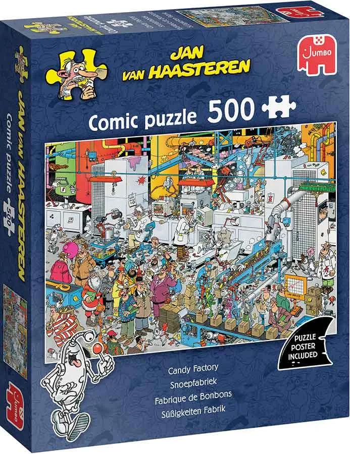 Brain Games LV Jan van Haasteren - Candy Factory (500 pieces)