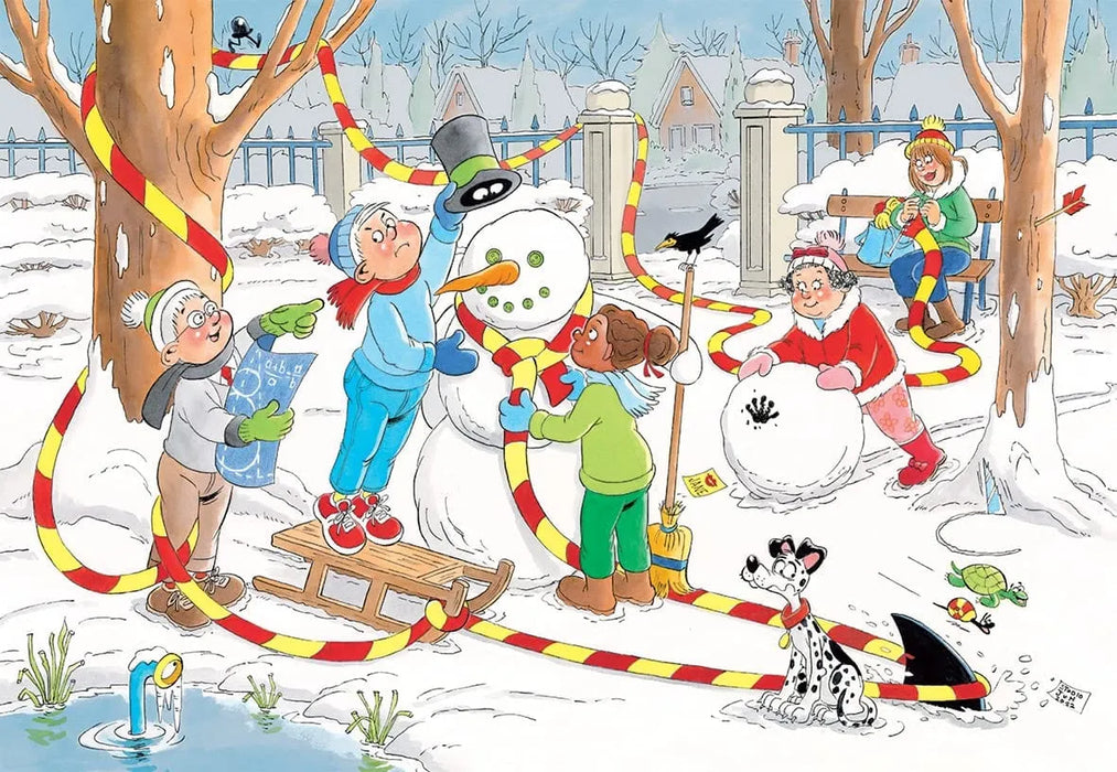 Brain Games LV Jan van Haasteren Junior 10 - Snowman (150 pieces)