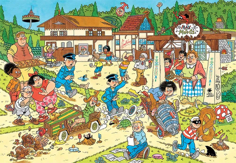 Brain Games LV Jan van Haasteren Junior 9 - Efteling Max & Moritz (360 pieces)