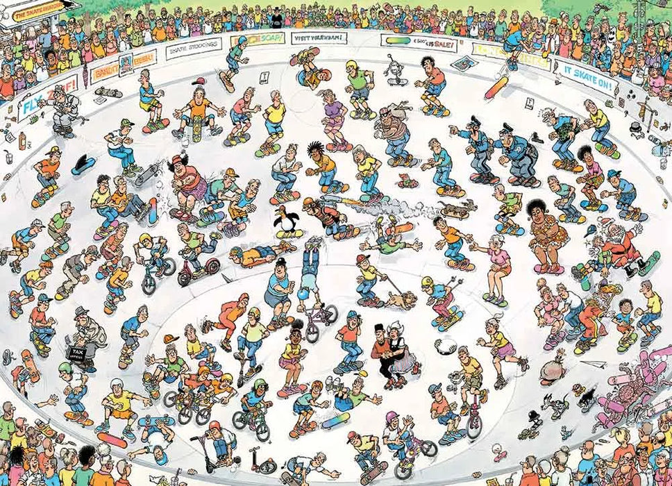 Brain Games LV Jan van Haasteren - Riding the Skate Bowl (1000 pieces)