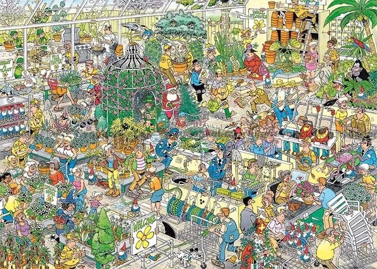 Brain Games LV Jan van Haasteren - The Garden Centre (1000 pieces)