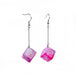Jewelry - D6 Galaxy Dice earrings - Pink
