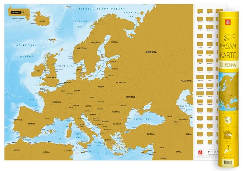 Brain Games LV Kasāmkarte Eiropa 1:9 000 000