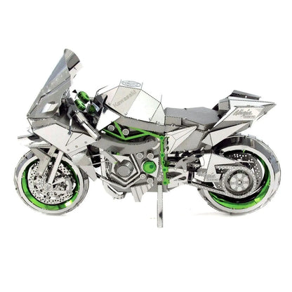 Brain Games LV Mēroga modelis Kawasaki Ninja H2R, Premium Series metāla konstruktors