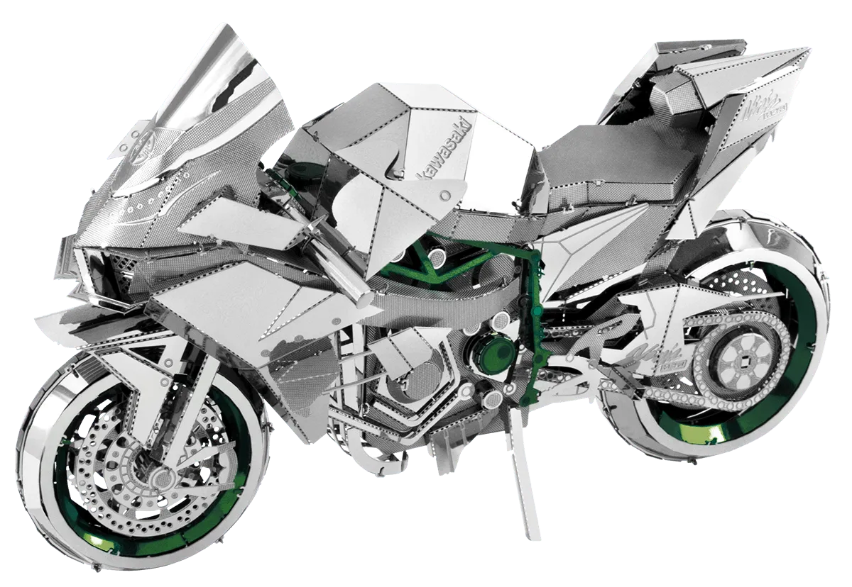 Brain Games LV Mēroga modelis Kawasaki Ninja H2R, Premium Series metāla konstruktors
