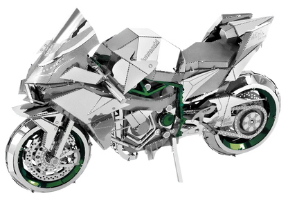 Brain Games LV Mēroga modelis Kawasaki Ninja H2R, Premium Series metāla konstruktors