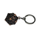 Key ring D20 Old Pink - set of 7 mini metal dice (5 mm)