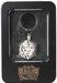 Key ring D20 Silver - set of 7 mini metal dice (5 mm)
