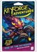 KeyForge Adventures spēles iepakojums ar purpursarkanu astoņkāji un zemūdens tematiku.