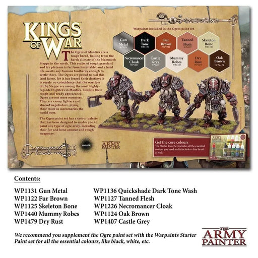 Brain Games LV Krāsošanas piederumi Kings of War Ogres krāsu komplekts