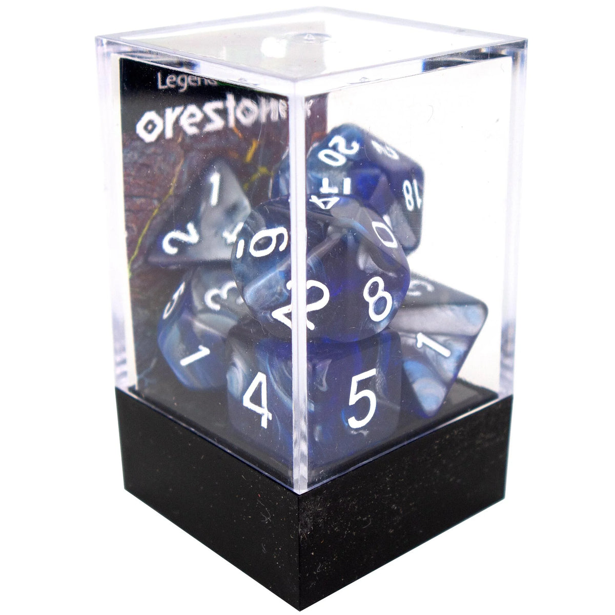 Boxed Set of 7 Dice – Cold Iron