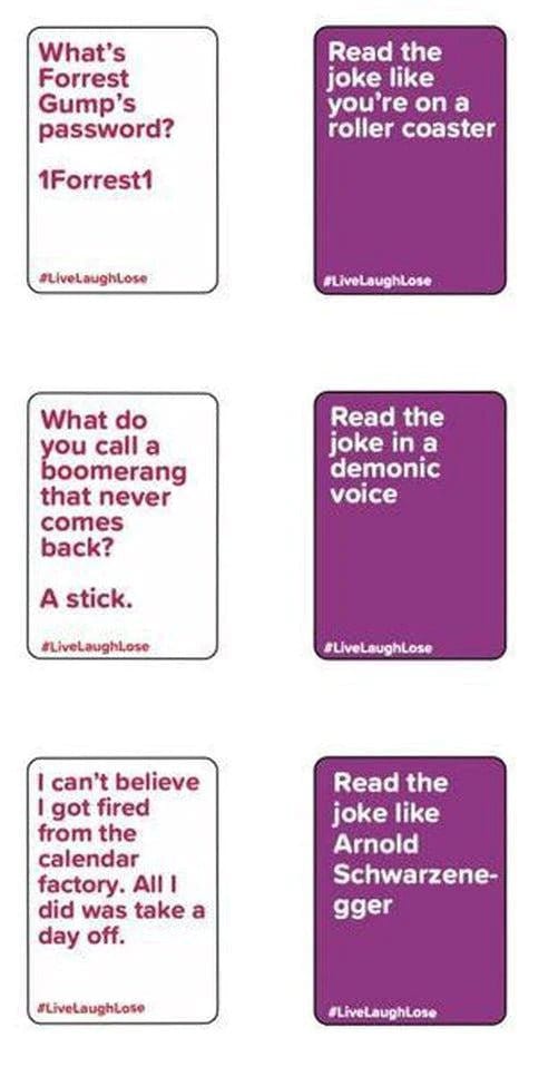 Brain Games LV Ballīšu / Viesību spēles Live, Laugh, Lose