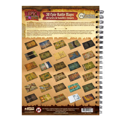 Battlemaps Book: Heroic Fantasy Edition (297x210 mm) Hardcover - L Size - A4