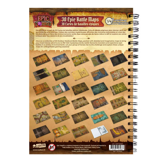 Battlemaps Book: Heroic Fantasy Edition (297x210 mm) Hardcover - L Size - A4