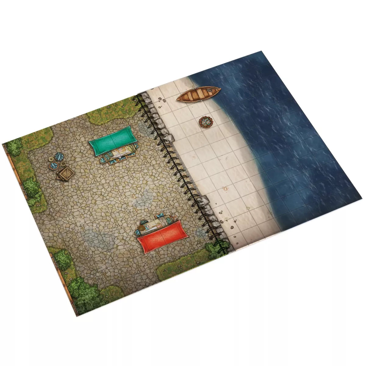 Battlemaps Book: Heroic Fantasy Edition (297x210 mm) Hardcover - L Size - A4