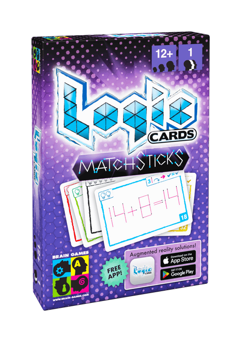 Brain Games LV Logic Cards Matchsticks