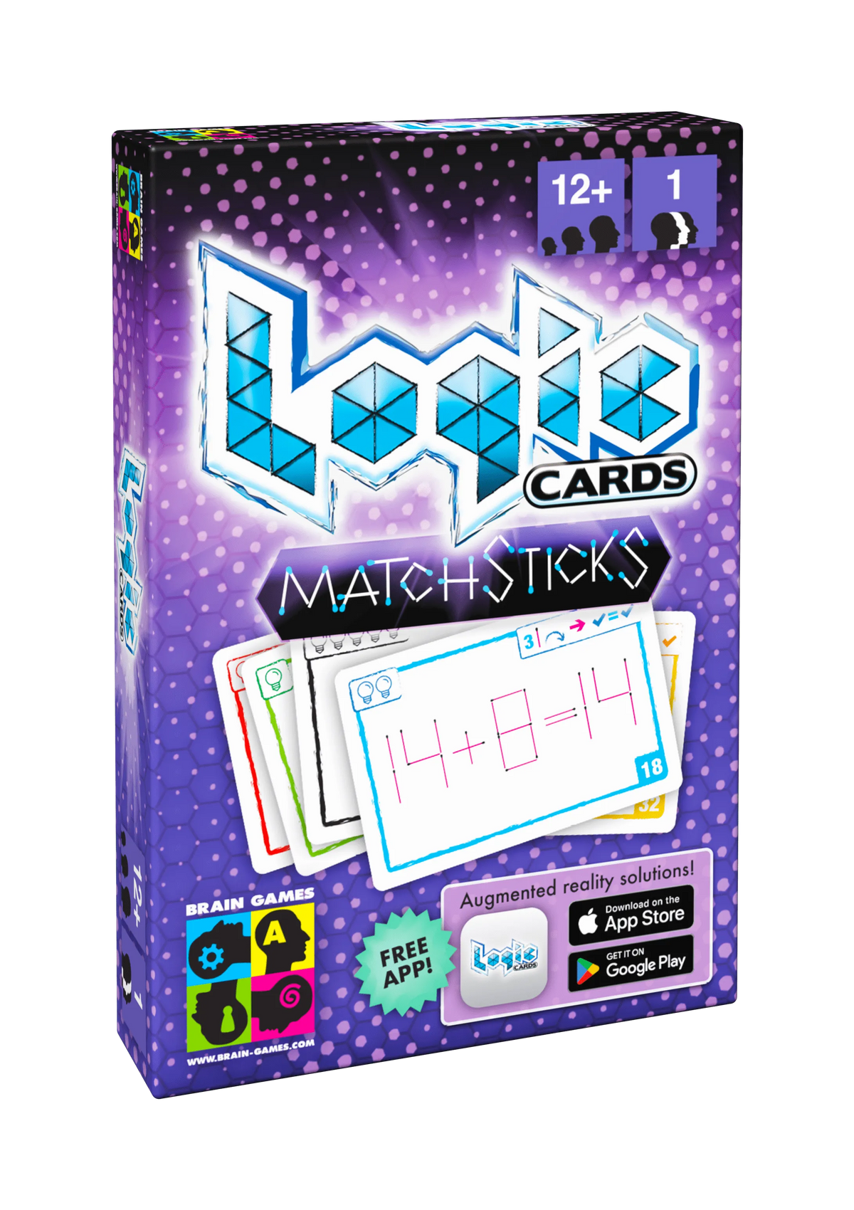 Brain Games LV Logic Cards Matchsticks