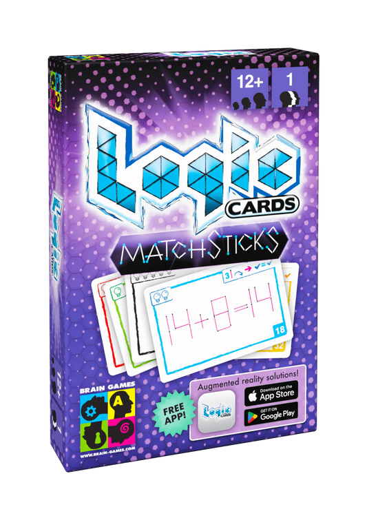 Brain Games LV Logic Cards Matchsticks