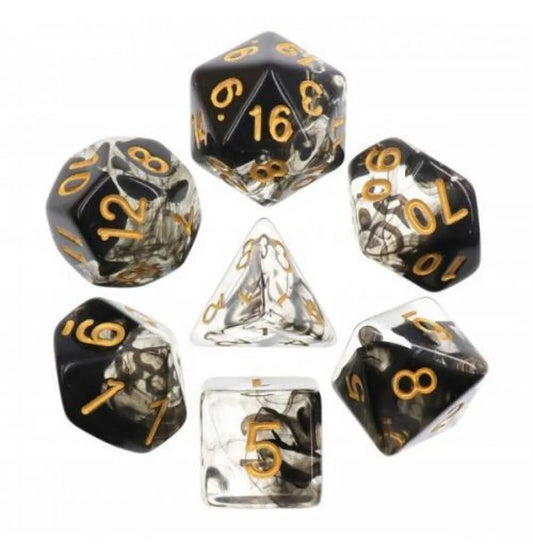 Boxed Set of 7 Dice – Dark Cloud
