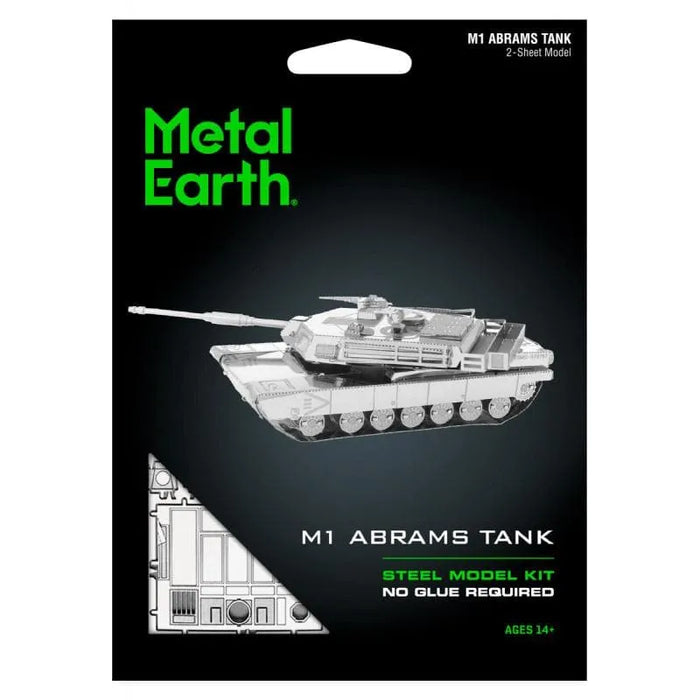 Brain Games LV Mēroga modelis M1 Abrams Tank, metāla konstruktors