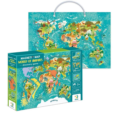 Brain Games LV Magnetiska dzīvnieku pasules karte