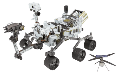 Brain Games LV Mēroga modelis Mars Rover Perseverance and Ingenuity Helicopter, metāla konstruktors