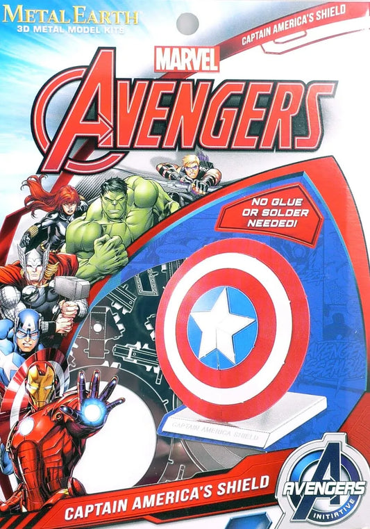Brain Games LV Mēroga modelis Marvel: Captain America Shield, metāla konstruktors