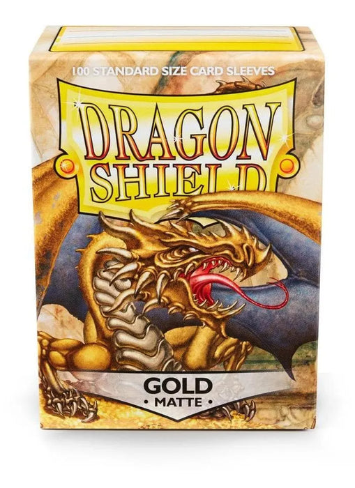 Brain-Games.lv Aksesuāri un piederumi MATTE Sleeves - GOLD, Dragon Shield