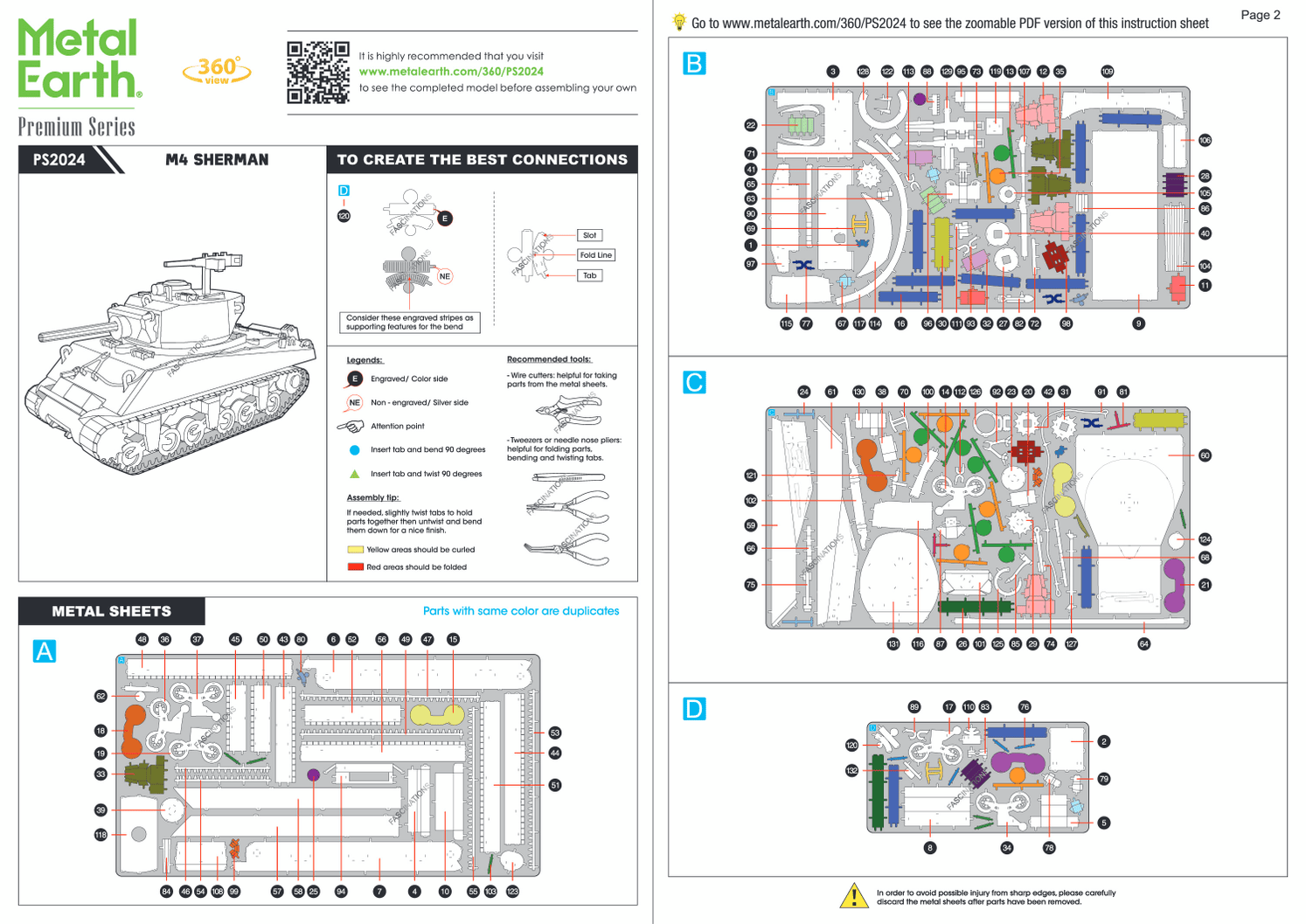 Metal Earth Premium Series: M4 Sherman Tank — Brain Games LV