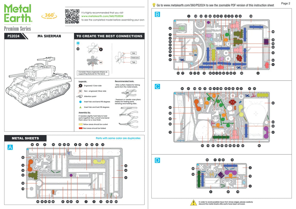 Brain Games LV Metal Earth Premium Series: M4 Sherman Tank