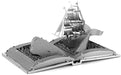 Brain Games LV Mēroga modelis Moby Dick Book Sculpture, metāla konstruktors